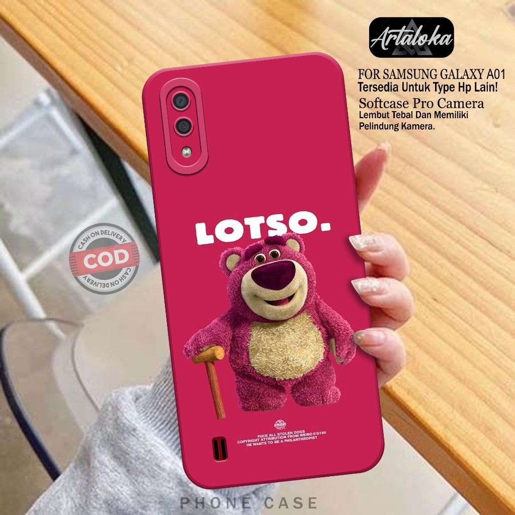 Softcase Hp Samsung Galaxy A01 Fashion Case Kartun Case Samsung Galaxy A01 Silikon TPU Pro Camera Ca