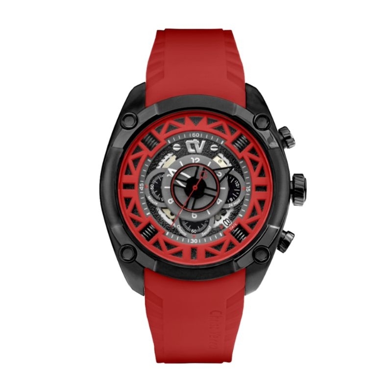 Jam Tangan Pria CHRIST VERRA CV C 11122G-36 RED Chronograph
