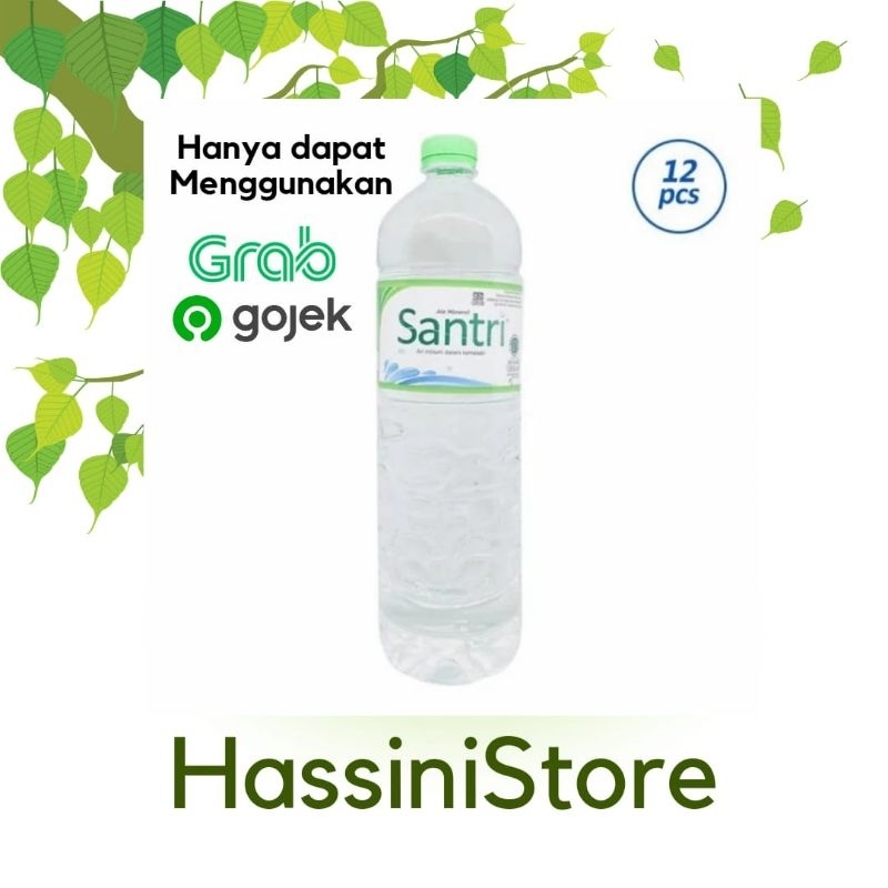 

Santri Air Mineral 1500 ml 1 Karton ( 1500 ml x 12 Botol)