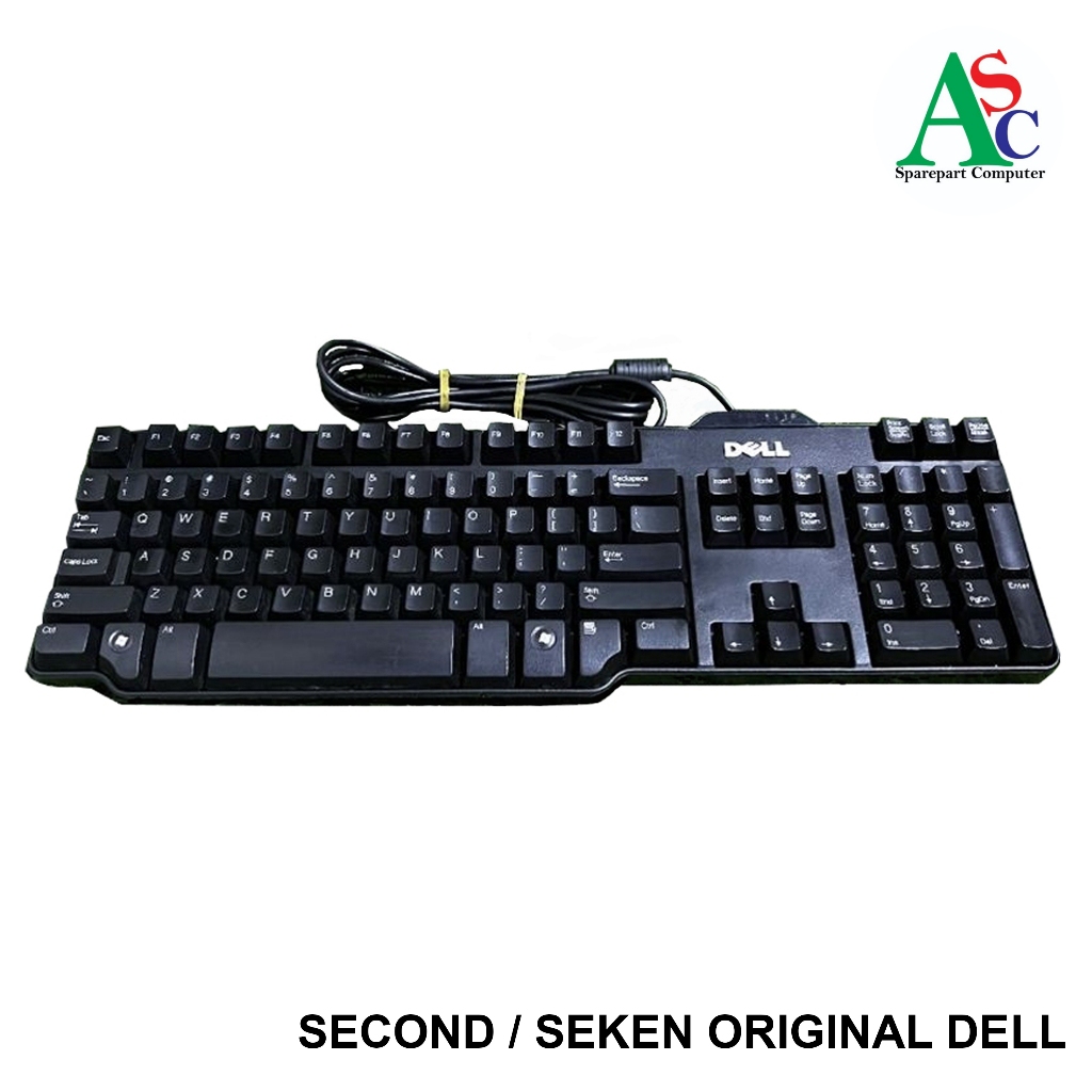 Keyboard Logitech Dell USB Second Copotan