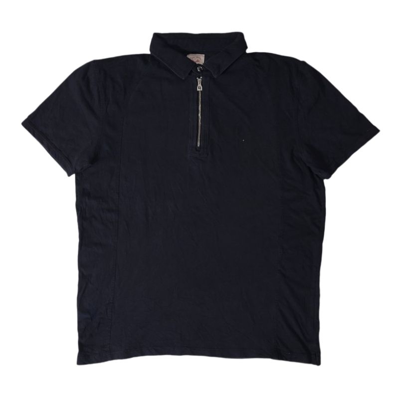 Kaos Zara Man Kerah zipper Navy second