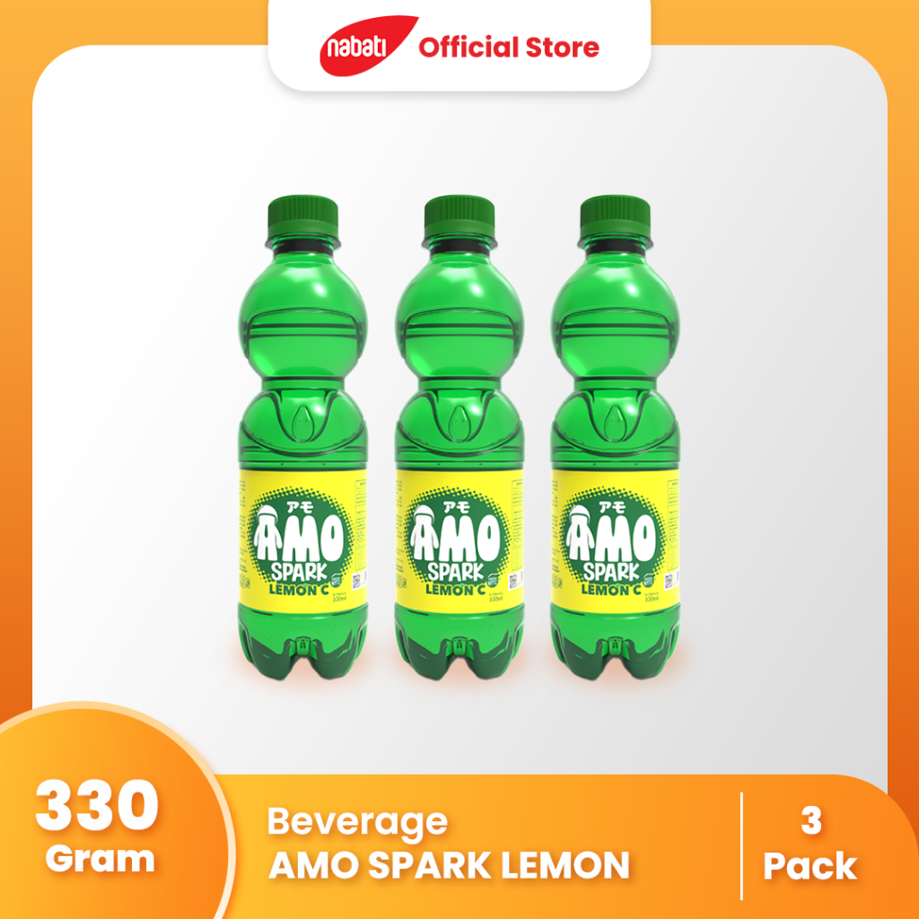 

[Bundle Pack Isi 3] AMO Minuman Berkarbonasi Rasa Spark Lemon 330ml