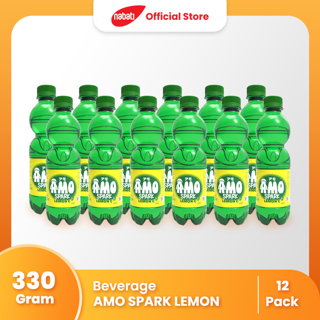 

[Bundle Pack Isi 12] AMO Minuman Berkarbonasi Rasa Spark Lemon 330ml