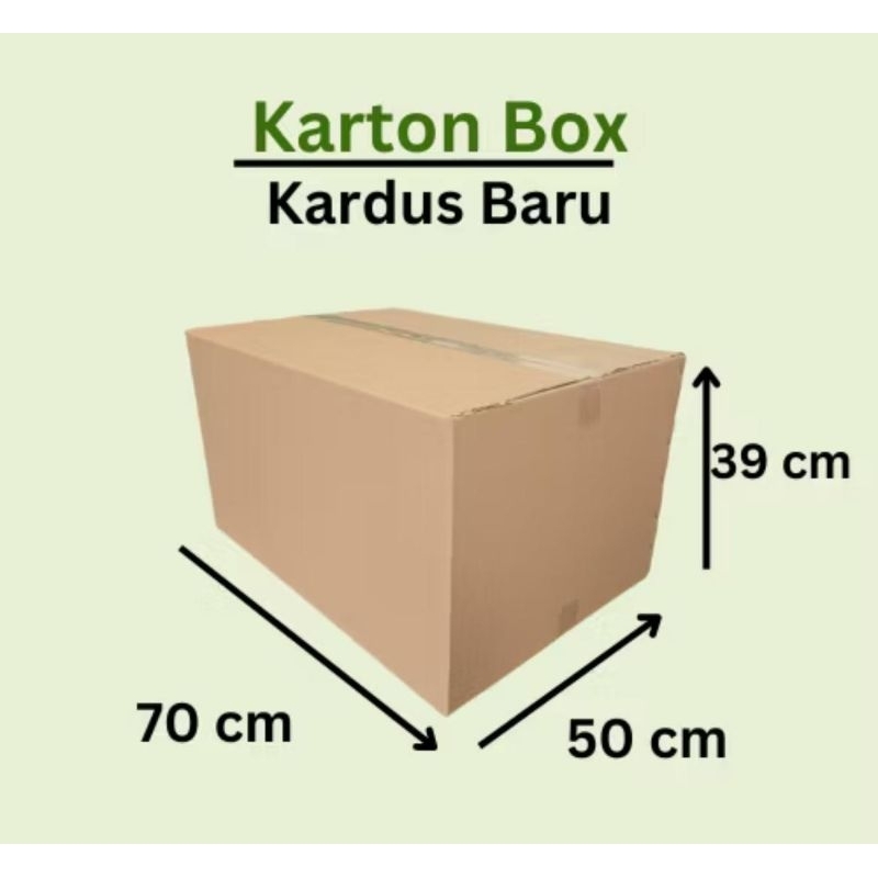 

70x50x39 cm kardus polos packing kemasan karton dus besar corrugated kraft