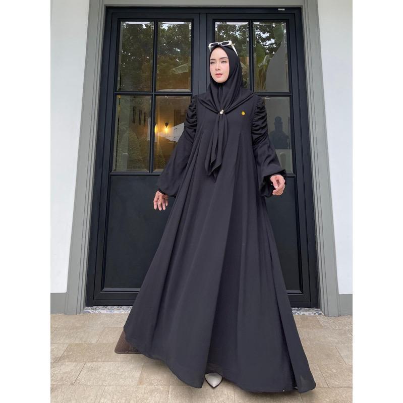 FREE HIJAB  YASMINE GAMIS POLOS CRINKLE AIRFLOW LD 110 | GAMIS WANITA | GAMIS YASMINE | GAMIS POLOS 
