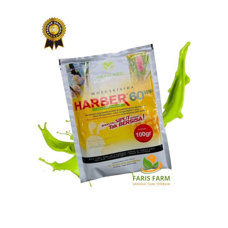 Racun Keong HARBER 60 WP @100gr - Untuk membasmi Hama keong ladang sawah dan tambak