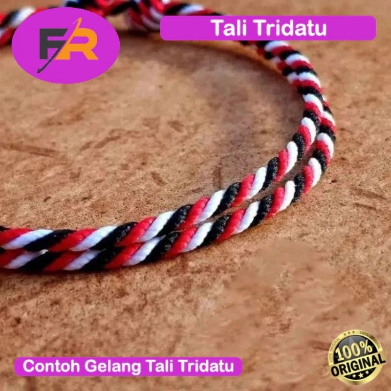 Tali Tridatu Gelang Kalung Kerajinan Diy Tridatu 1mm 1,5mm 2mm Bahan Benang Tridatu