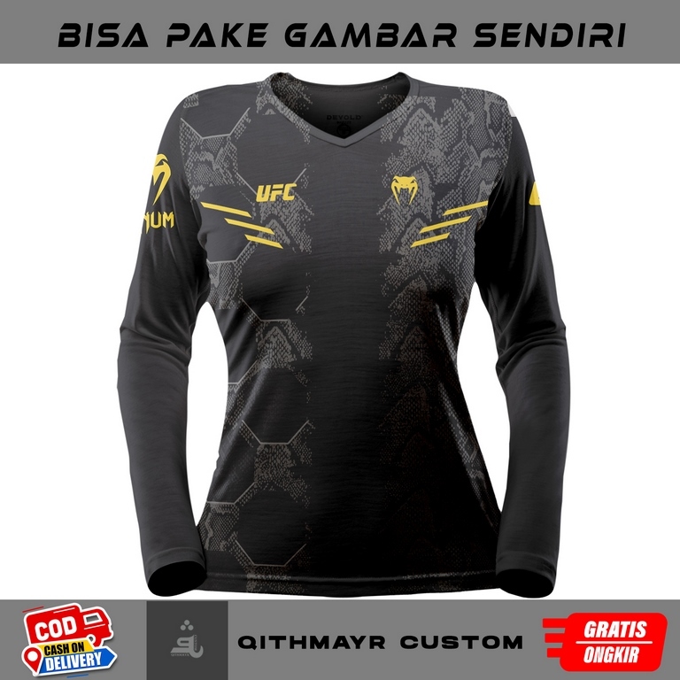 JERSEY MMA UFC WANITA BAJU BELA DIRI UFC - KAOS MMA BAHAN DRYFIT