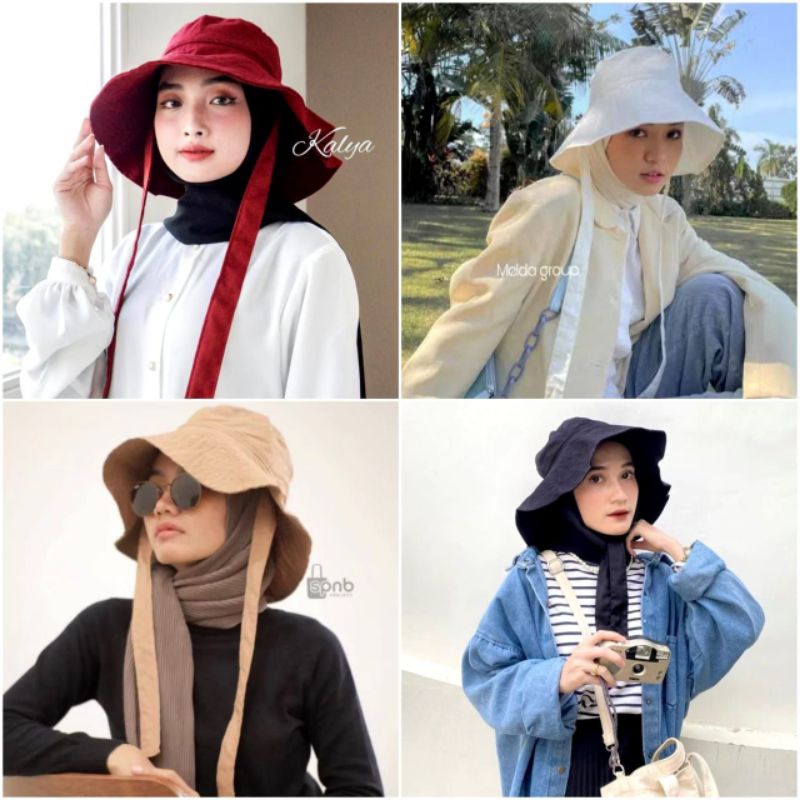 TOPI BUCKET TALI WANITA UKURAN DEWASA