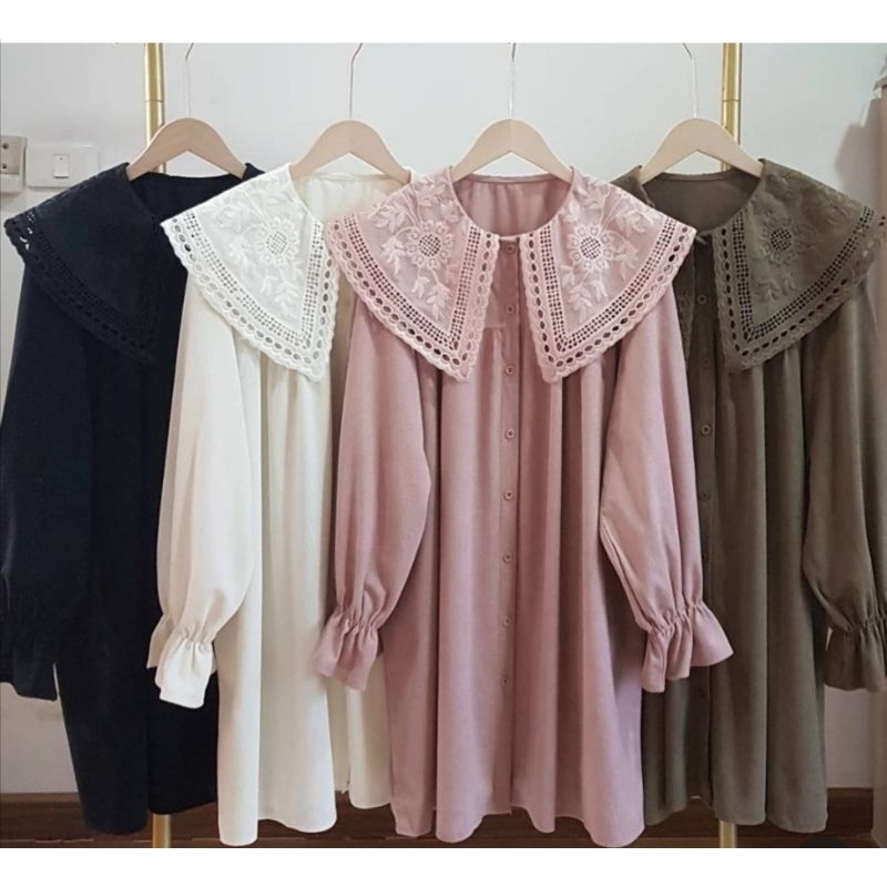 DressTunikKoreanVintageBabyCordoraray/FashionImportBangkok