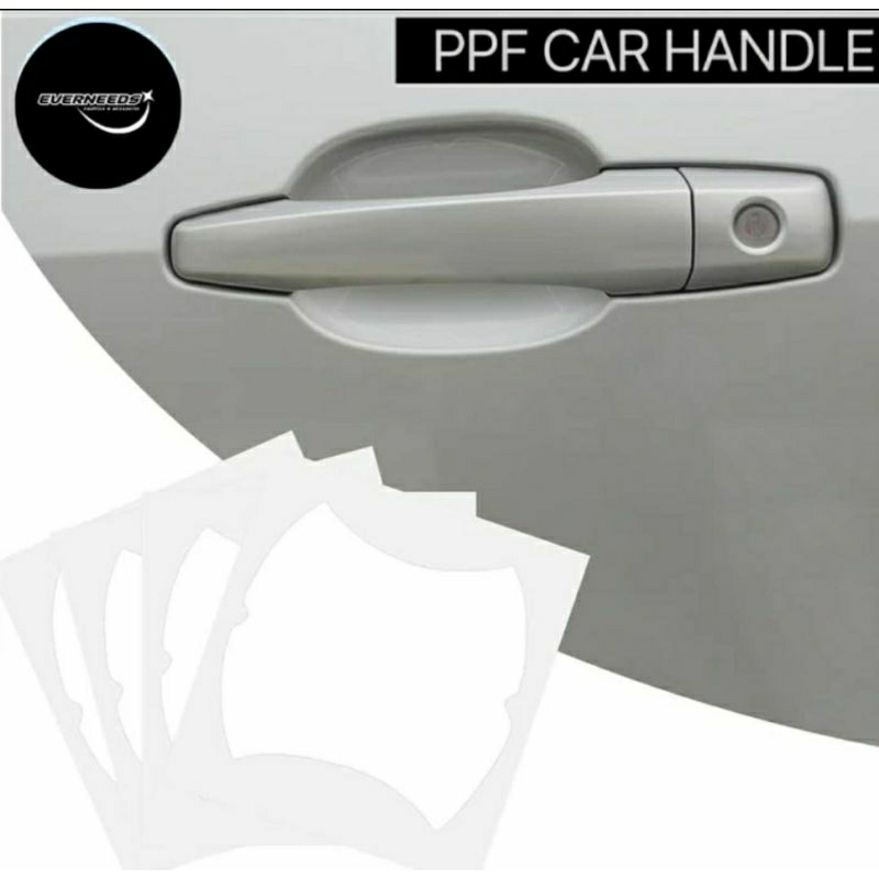 ppf door cup handle protector pelindung handle pintu mobil premium - sticker handle ppf tebal 150mic