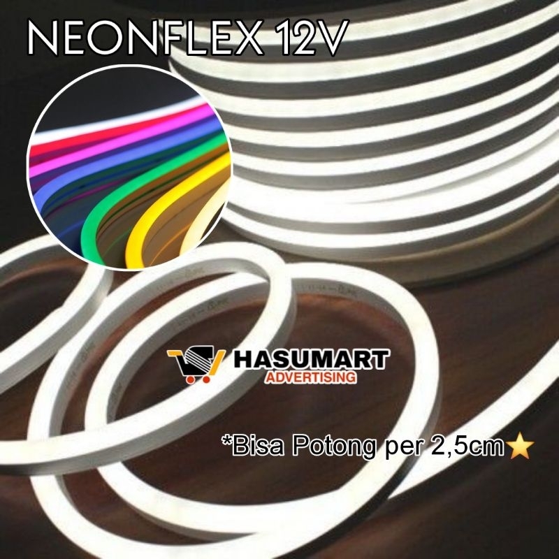 Lampu Neonflex 12V PREMIUM / Neon Flex DC / Lampu Neon Fleksibel