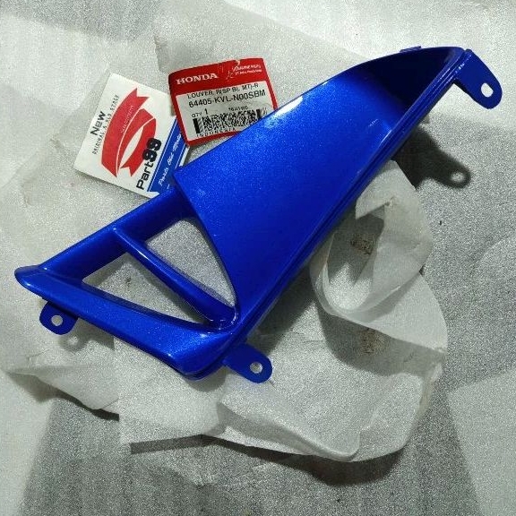 cover tutup sirip sayap kanan kecil biru KVL N00SBM honda supra x 125 original