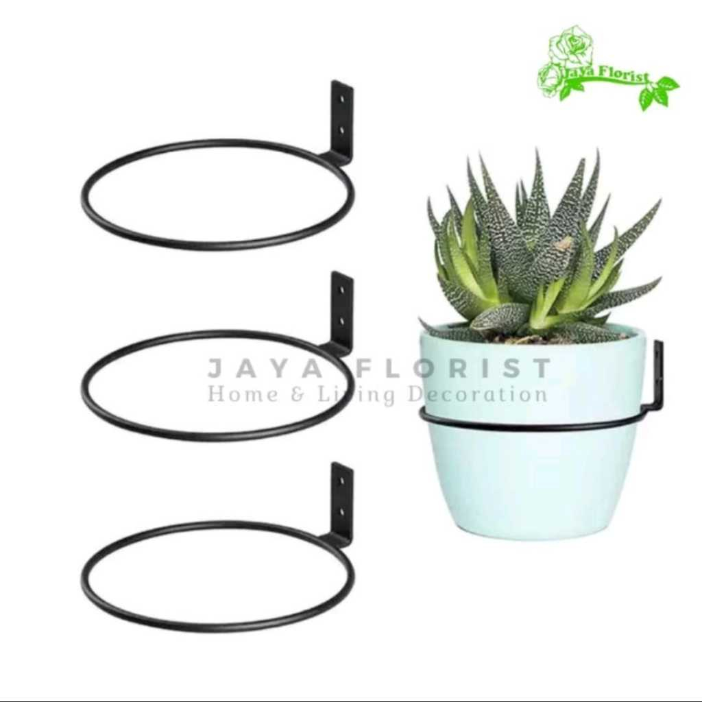 braket pot bunga tempel dinding / Rak pot simpel minimalis