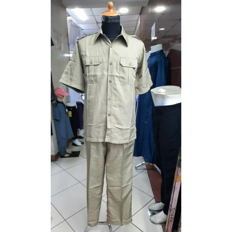 SAFARI PEMDA DKI/SERAGAM KANTOR/SERAGAM KERJA (setelan)