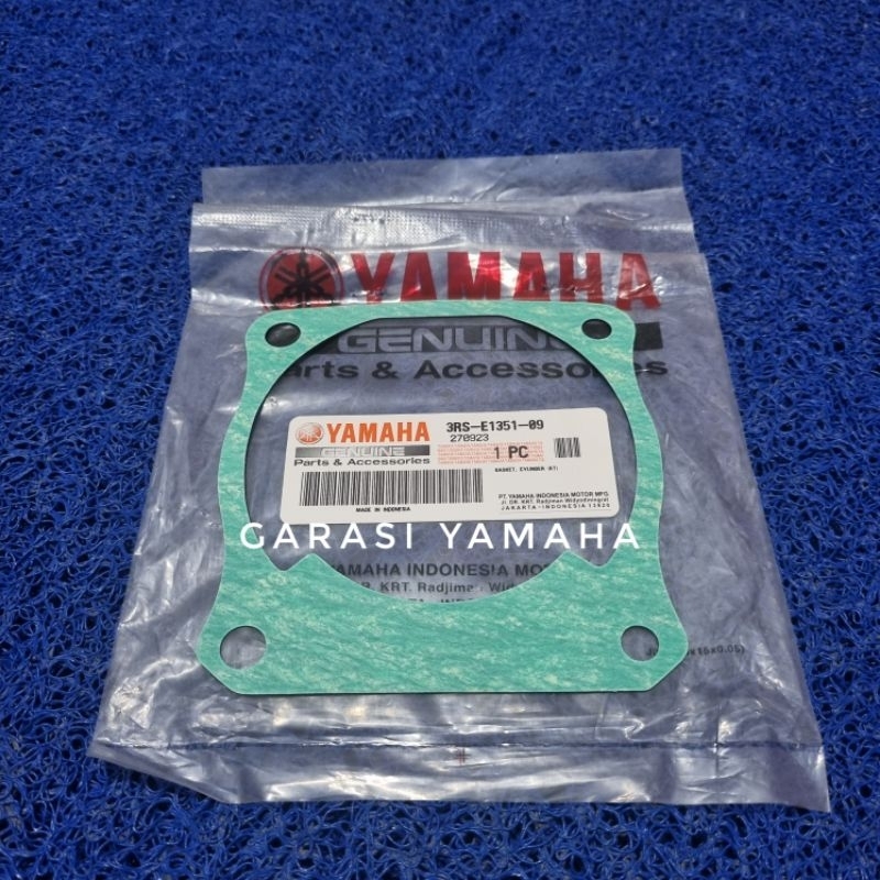 PAKING GASKET BLOK HEAD BAWAH SILINDER RXZ RZR ORIGINAL YAMAHA 3RS-E1351-00 PERPAK SILINDER RXZ PACK