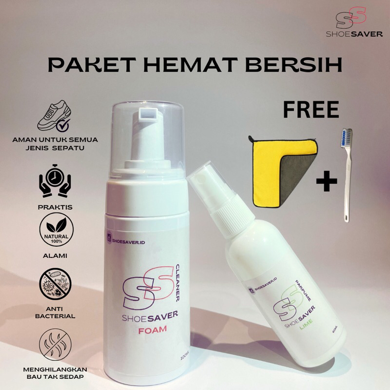 Paket Hemat Cuci Sepatu / Cleaner Sepatu / Sabun Sepatu Natural / Paket Murah Cuci sepatu / Pembersi