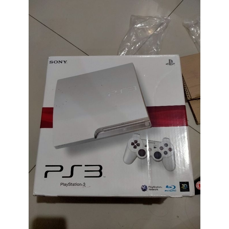 PS 3 slim cfw seri 25xx, putih 250gb