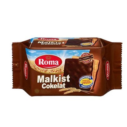 

ROMA MALKIST CRACKERS RASA COKLAT ABON KEJU MANIS