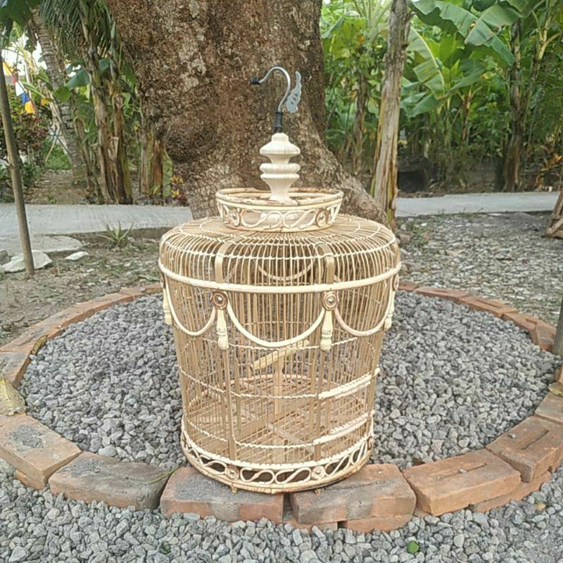 Sangkar Burung Perkutut Rotan Mataraman Klasik