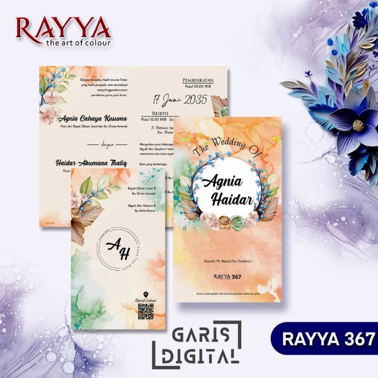 RAYYA 367 | CETAK UNDANGAN | UNDANGAN PERNIKAHAN