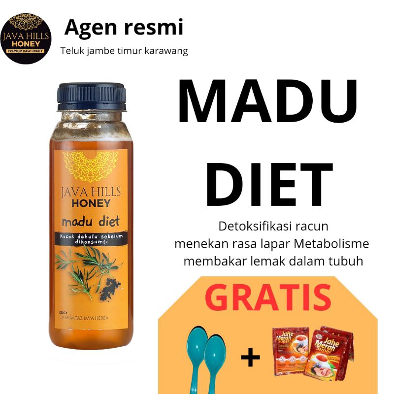 

MADU DIET JAVA HILLS HERBAL PURE RAW HONEY ASLI 100% KURUS DETOK USUS PENURUN BERAT BADAN PREMIUM