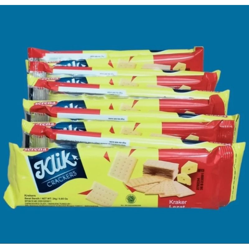 

klik crackers biskuit keju 24gram isi 10 pcs