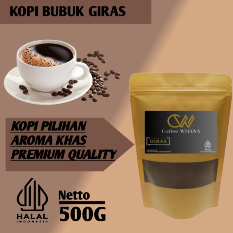 

Kopi bubuk Giras 500g murah, mantap terlaris termurah berkualitas cocok untuk warkop