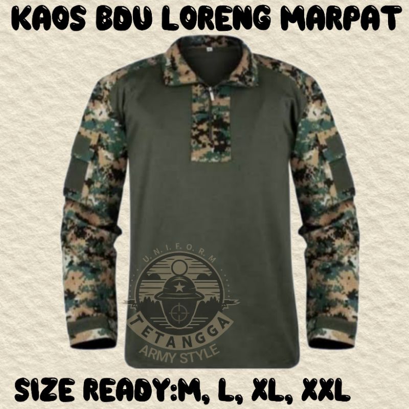 BAJU TACTICAL BDU TERBARU FULL SPANDEK SCUBA PREMIUM / BAJU TECTICAL BDU