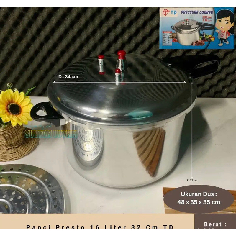 panci presto 16 liter 32cm