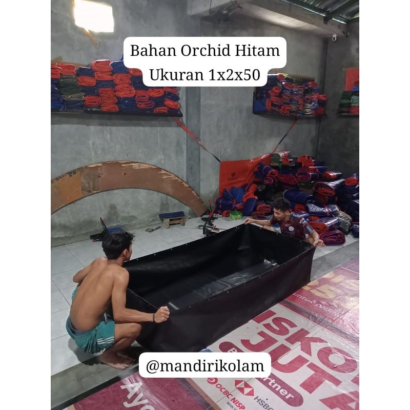 KolamTerpal 1x2x50 Orcid Hitam