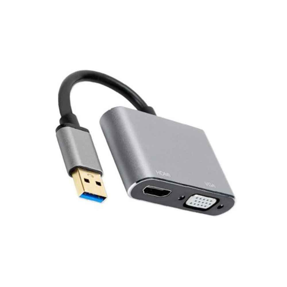 CONVERTER USB 3.0 TO HDMI + VGA NYK