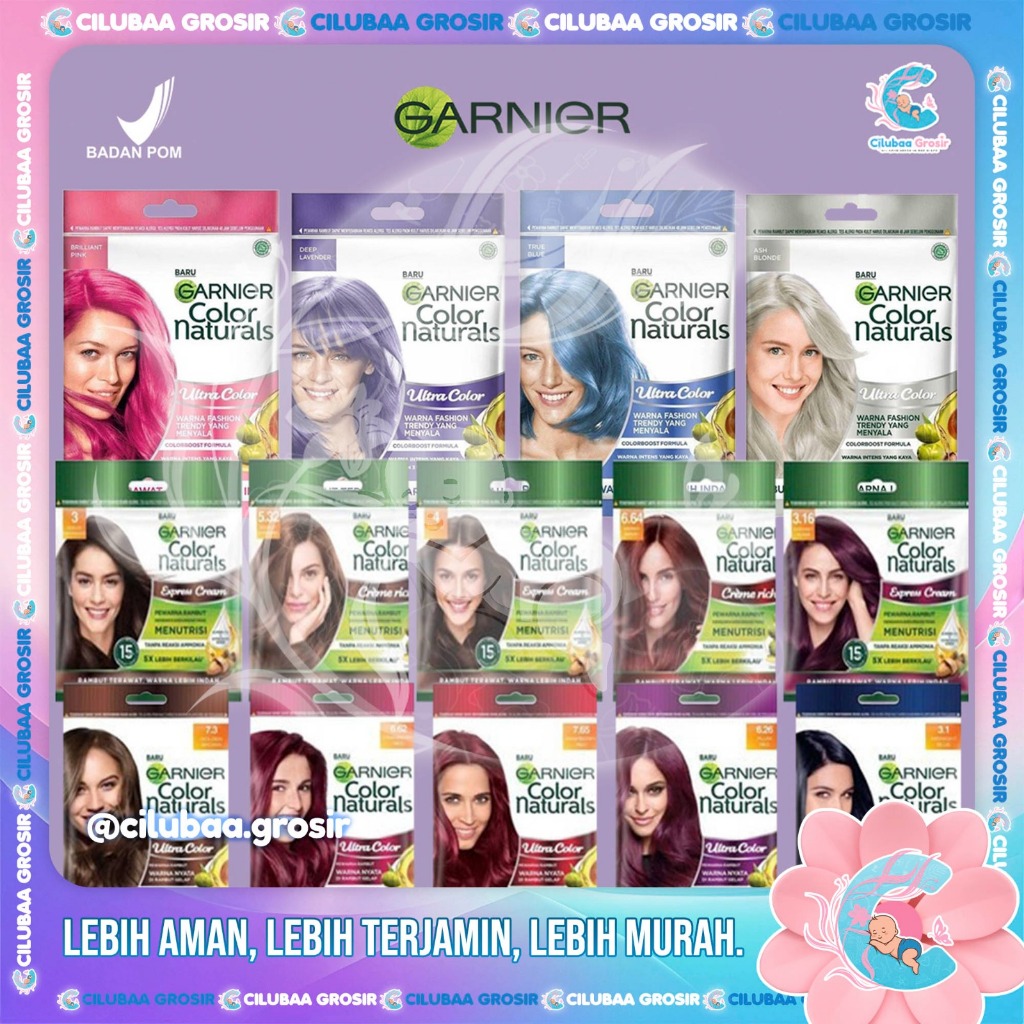 Garnier Color Naturals Sachet Garnier Pewarna Rambut Natural Sachet