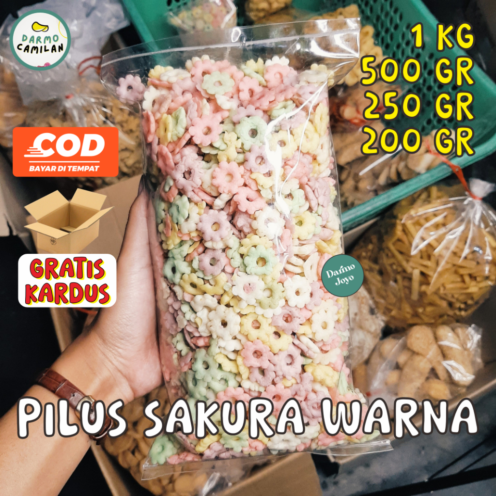 

Pilus Ribut Sakura Warna 1kg 500gr 250gr - DARMO CAMILAN