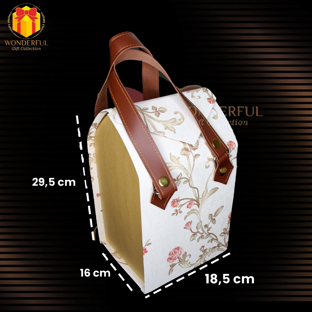 

Hardbox Hampers Hadiah Sovenir Model Tas Tenteng 15x15x29 L053SV