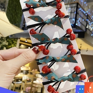 COD RM88 Ikat Rambut Karakter Buah Cherry Kunciran Pita New Fashion