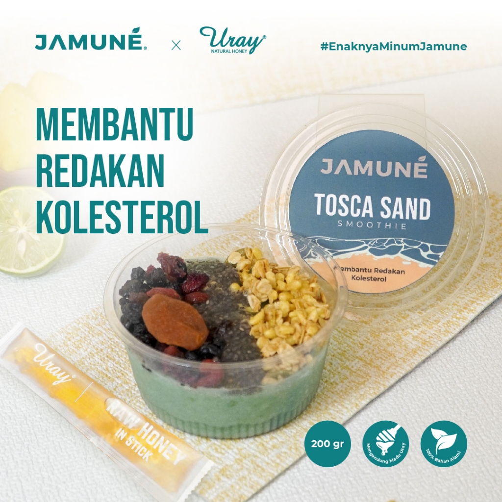 

Tosca Sand Smoothie Bowl Bantu Redakan Kolesterol 200gr X Madu Uray by Jamune