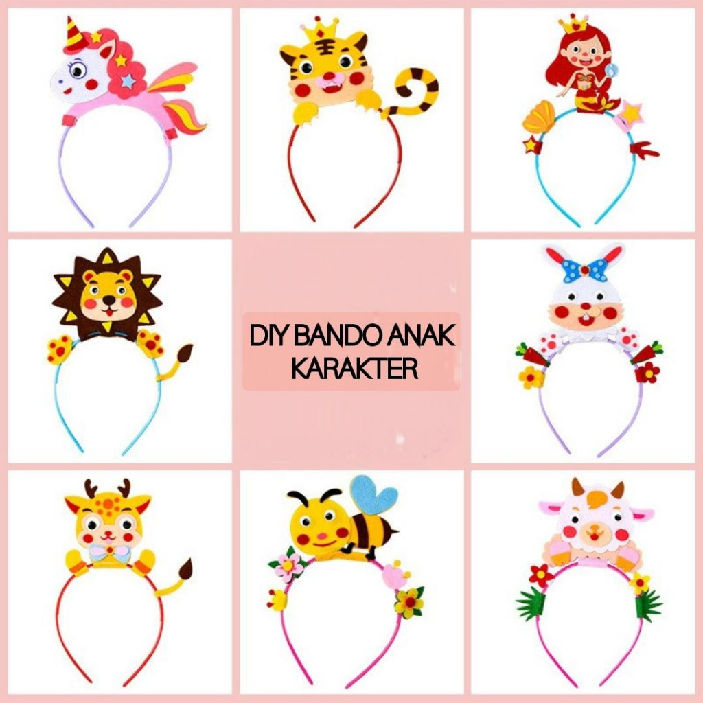 BARU DIY BANDO ANAK KARAKTER / BANDO ANAK KARAKTER / BANDO KARAKTER / MAINAN MONTESSORI BANDO KARAKT
