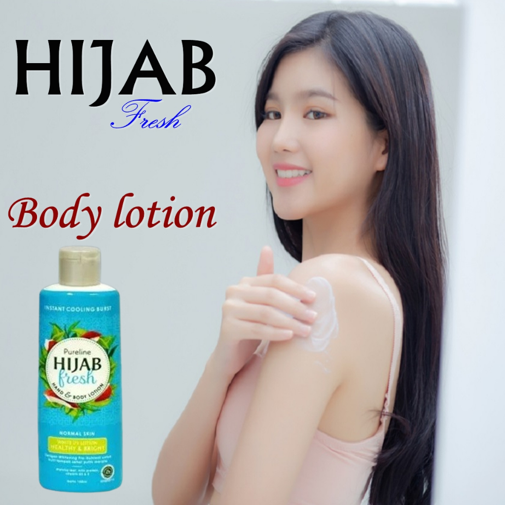 Pureline Hijab Fresh Hand & Body Lotion 100ml with White UV Lotion Nourish and Protect, Essence Suns