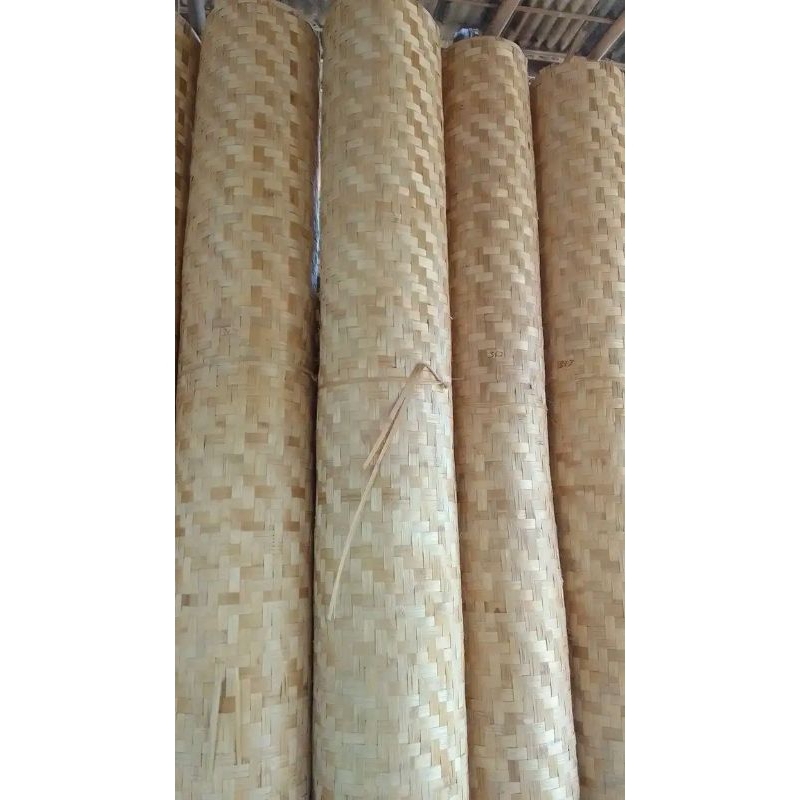 anyaman bambu/bilik bambu gedeg polos/tabag/gribi uk 3x2m
