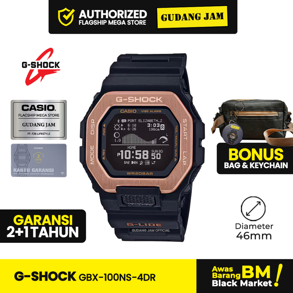 GShock GBX-100NS-4DR GBX-100 GBX100NS GBX100 Garansi Resmi 2 Tahun