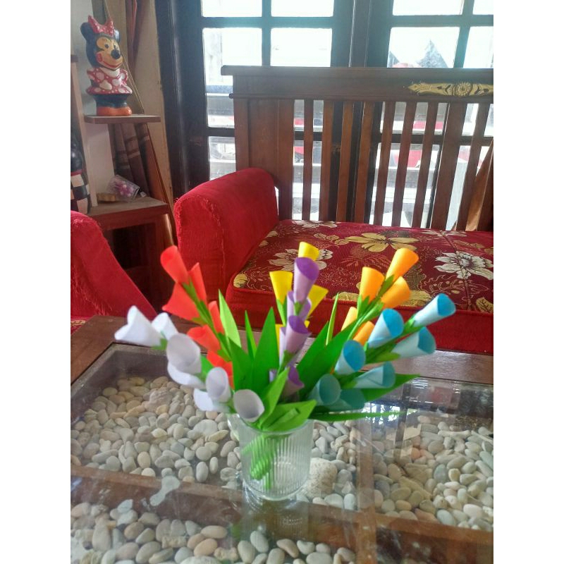 Bunga dari kertas origami