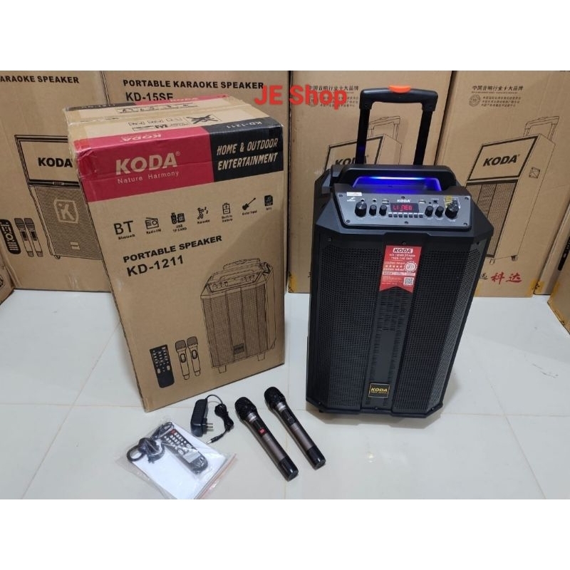 SPEAKER PORTABLE BLUETOOTH KARAOKE KODA KD-1211 / 12 INCH