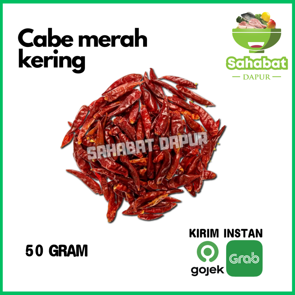 

Cabai Merah Kering 50gr - Sahabatdapur