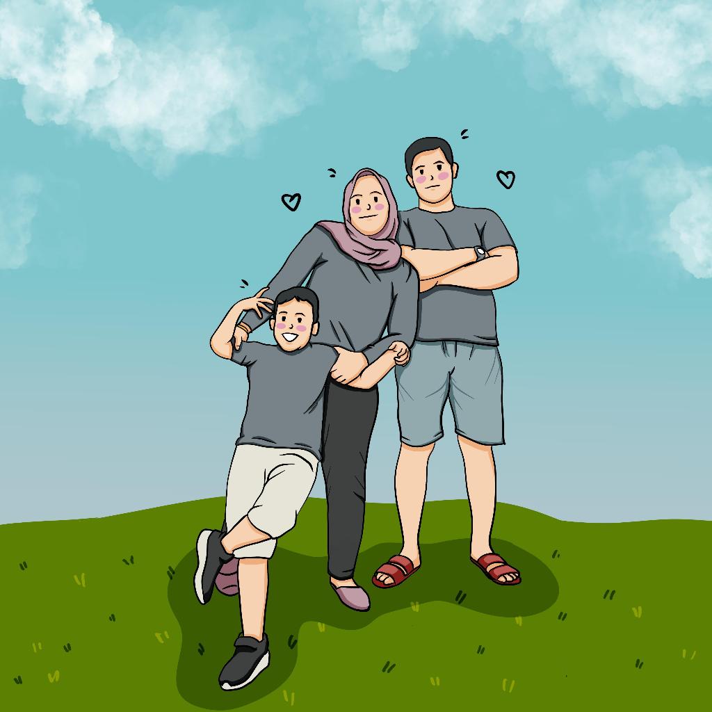 Ilustrasi digital / ilustrasi wajah / ilustrasi murah / kartun wajah murah / jasa edit