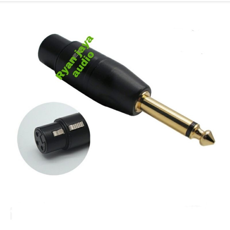 Jack Converter Mono 6,5mm male to XLR Female