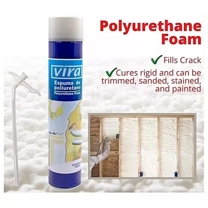 Polyurethane Foam PU Foam Spray 750ml/PU FOAM/Busa Poliuretan Lem / Busa Poliuretan Lem Sealant /LEM