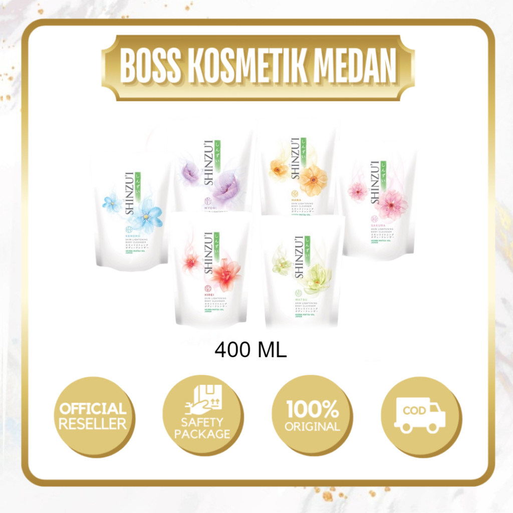Shinzui (Refill) Body Cleanser 400 ml - Sabun Cair Isi Ulang