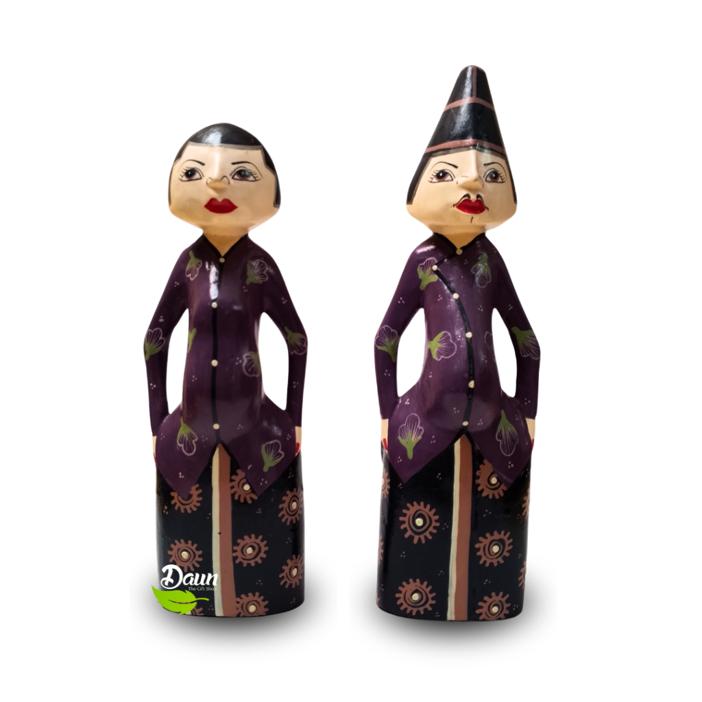 Patung Kayu Menong Lukis | Patung Adat Jawa | Pajangan Rumah