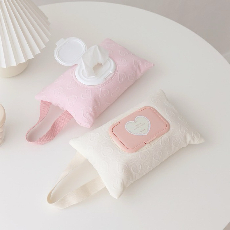 tempat tissue basah & kering gantung stroller mobil kotak tisu perlengkapan bayi lucu cantik aesthet